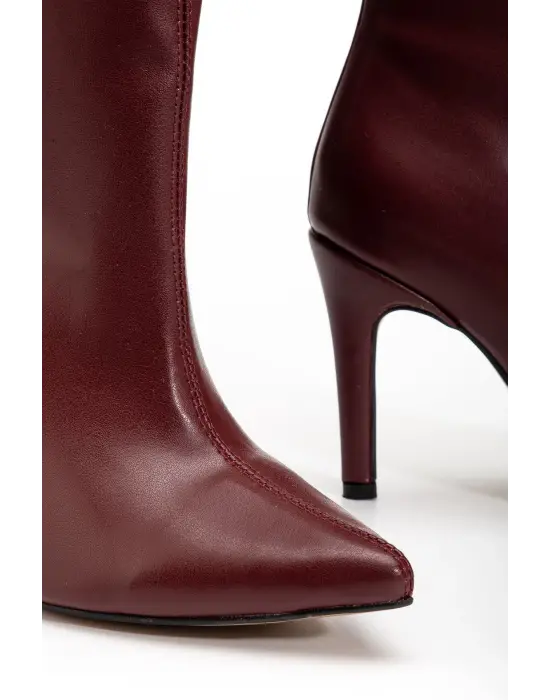 Syt-2004 Bordo Günlük Bayan Çizme