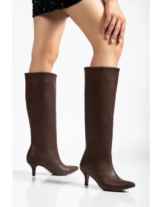 Syt-2025 Açık Kahve Günlük Kadın Çizme