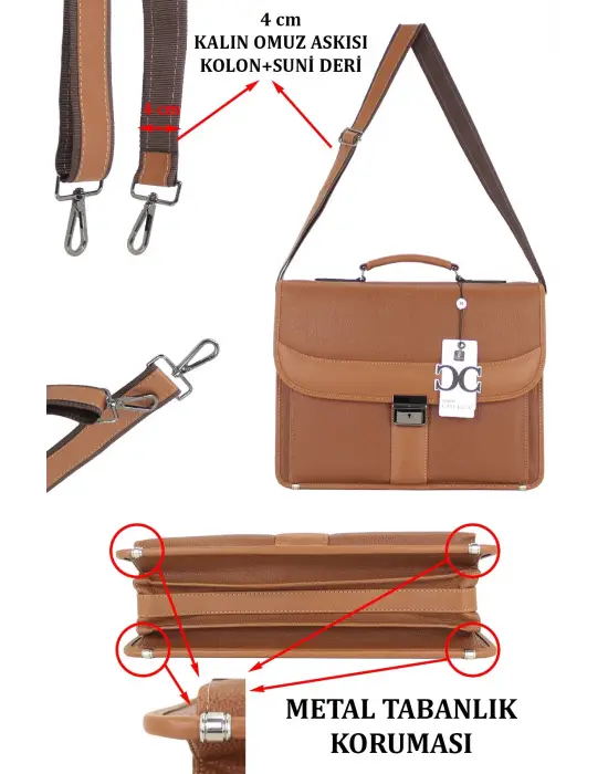 Taba Klasik Evrak Model Erkek 15.6 inç Laptop Çantası