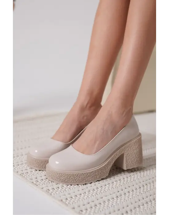 Talya Kadın Bej Rugan Günlük Ayakkabı