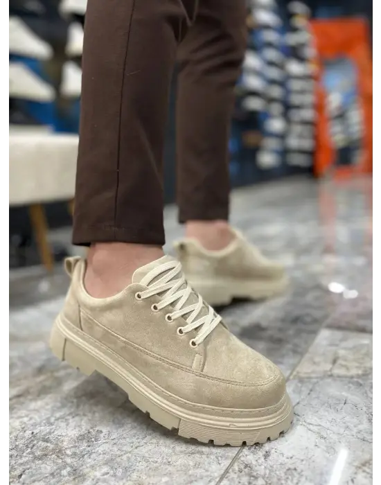 Tb-702 Terzi Bey Bej Süet Günlük Erkek Ayakkabı