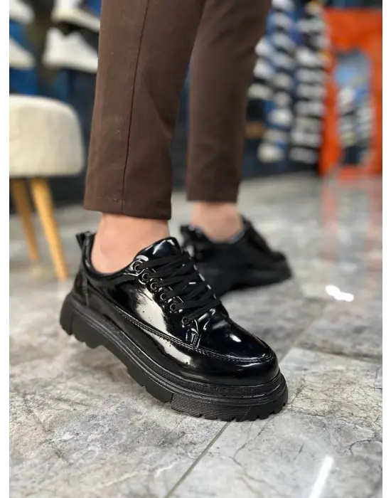 Tb-702 Terzi Bey Kömür Rugan Günlük Erkek Ayakkabı