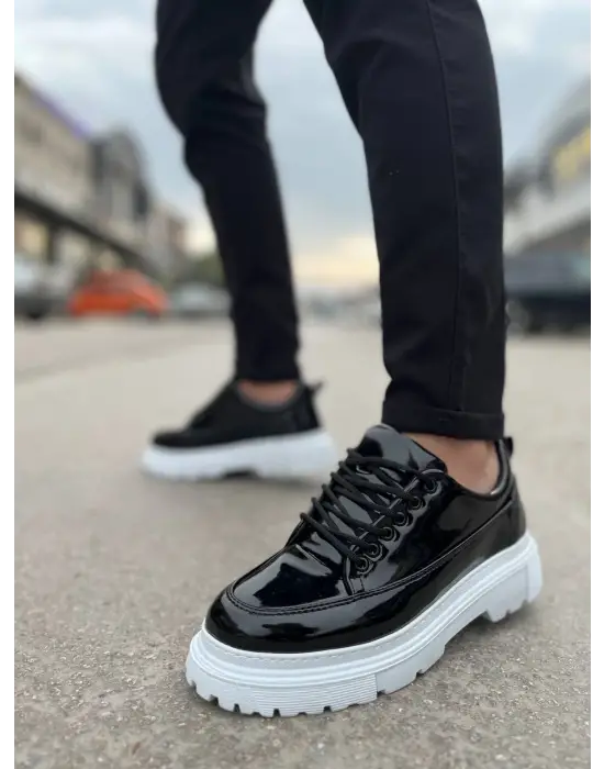 Tb-702 Terzi Bey Siyah Rugan Günlük Erkek Ayakkabı