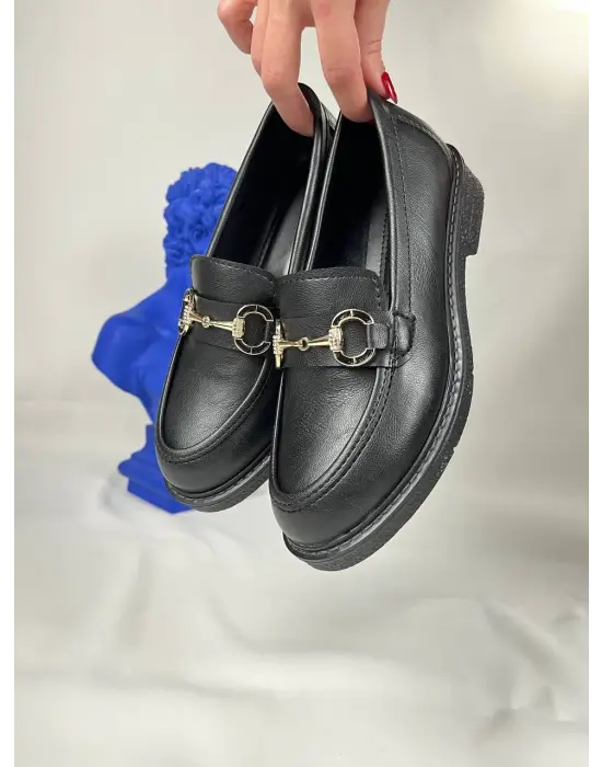 Tb-806 Terzi Bey Siyah Cilt Günlük Kadın Babet