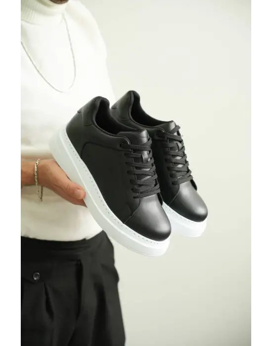 Tb-b2 Terzi Bey Siyah Cilt Günlük Erkek Ayakkabı