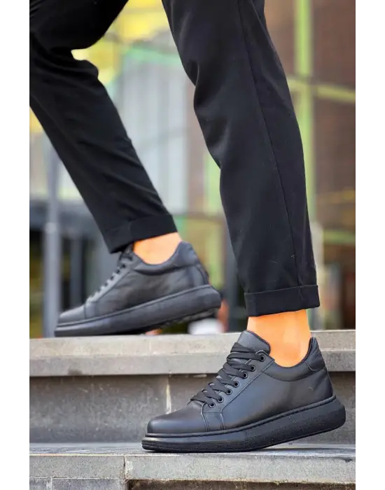 Tb-dx46 Terzi Bey Kömür Deri  Günlük Erkek Ayakkabı