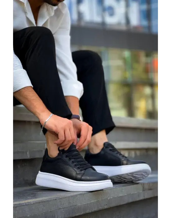 Tb-dx46 Terzi Bey Siyah Deri  Günlük Erkek Ayakkabı