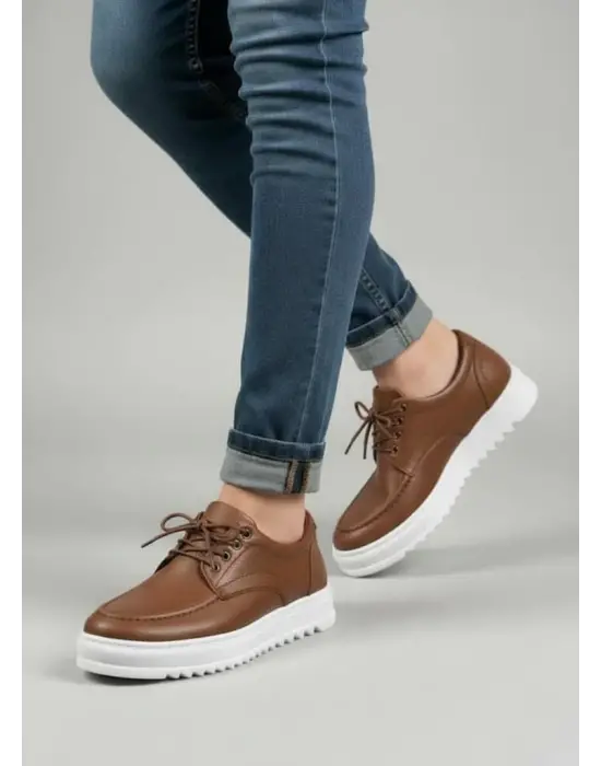 Tb-t12x Arts Bağcıklı Cilt Erkek Günlük Spor Klasik Ayakkabı Cbt - Taba