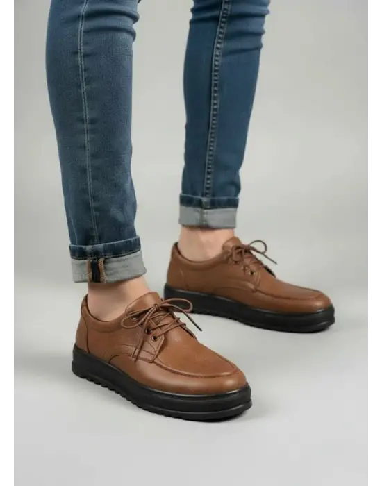 Tb-t12x Arts Bağcıklı Cilt Erkek Günlük Spor Klasik Ayakkabı Cst - Taba