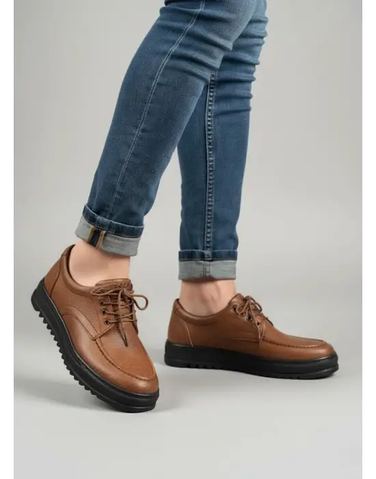 Tb-t12x Arts Bağcıklı Cilt Erkek Günlük Spor Klasik Ayakkabı Cst - Taba