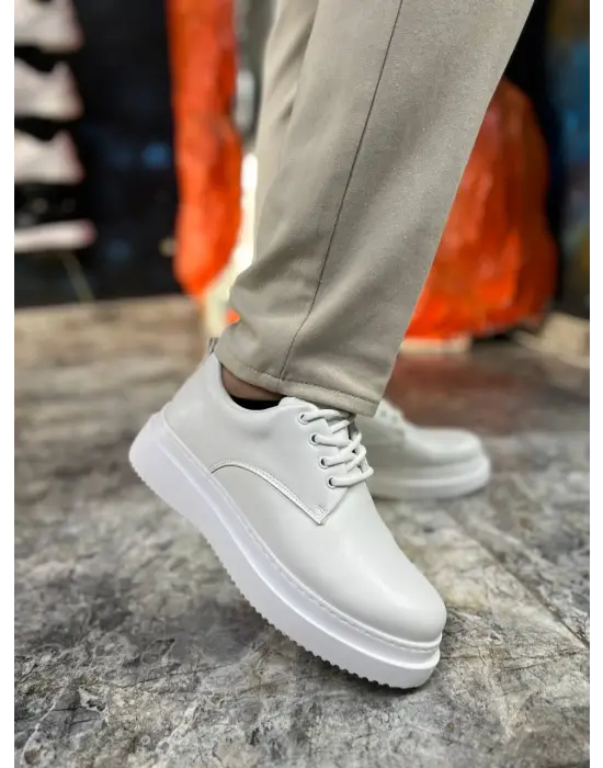 Tb-x16 Terzi Bey Beyaz Cilt Günlük Erkek Ayakkabı