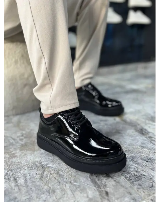 Tb-x16 Terzi Bey Kömür Rugan Günlük Erkek Ayakkabı