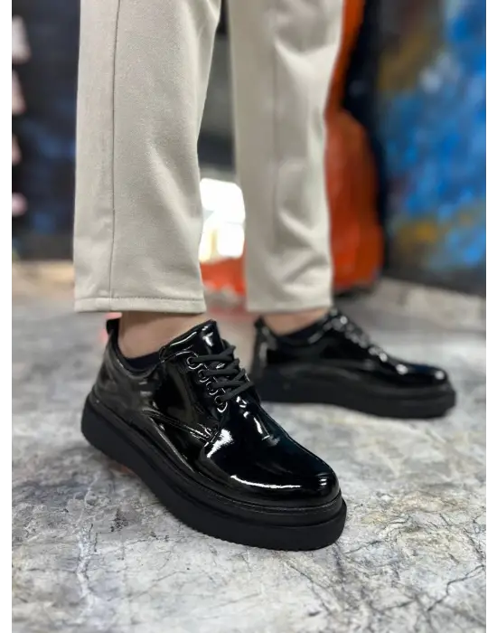 Tb-x16 Terzi Bey Kömür Rugan Günlük Erkek Ayakkabı