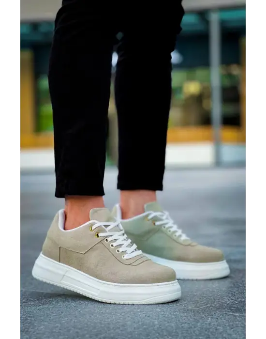 Tb-x20 Terzi Bey Bej Süet  Günlük Erkek Ayakkabı