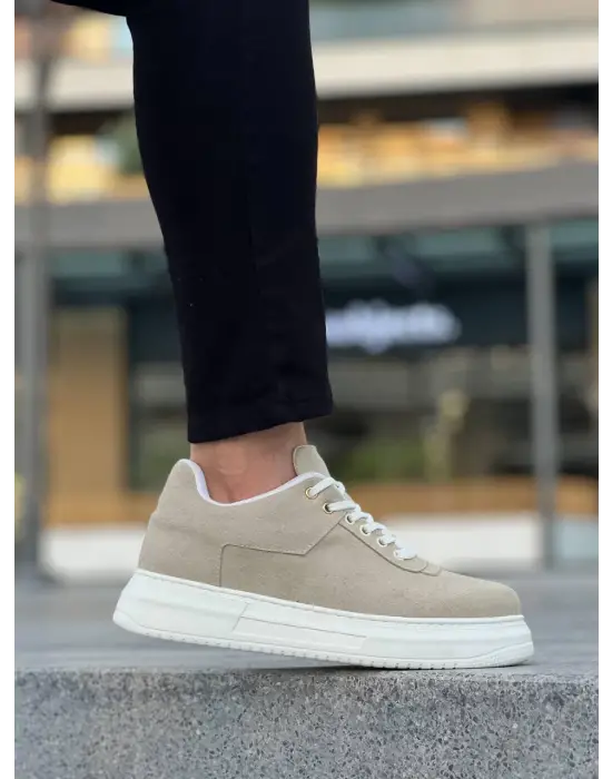 Tb-x20 Terzi Bey Bej Süet  Günlük Erkek Ayakkabı