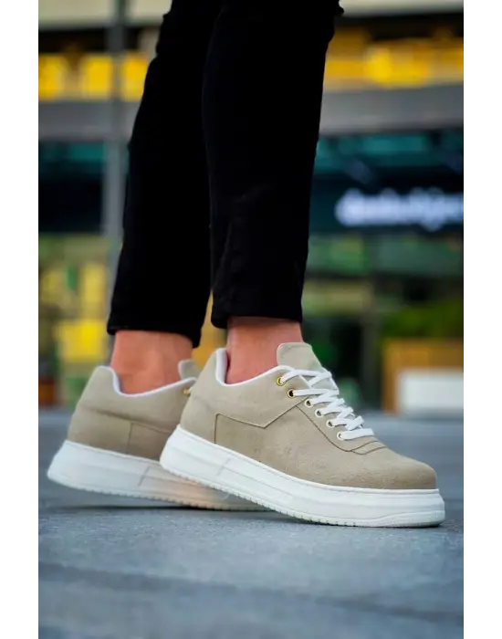 Tb-x20 Terzi Bey Bej Süet  Günlük Erkek Ayakkabı