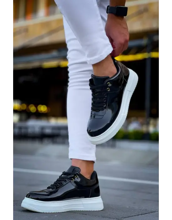 Tb-x20 Terzi Bey Siyah Rugan  Günlük Erkek Ayakkabı