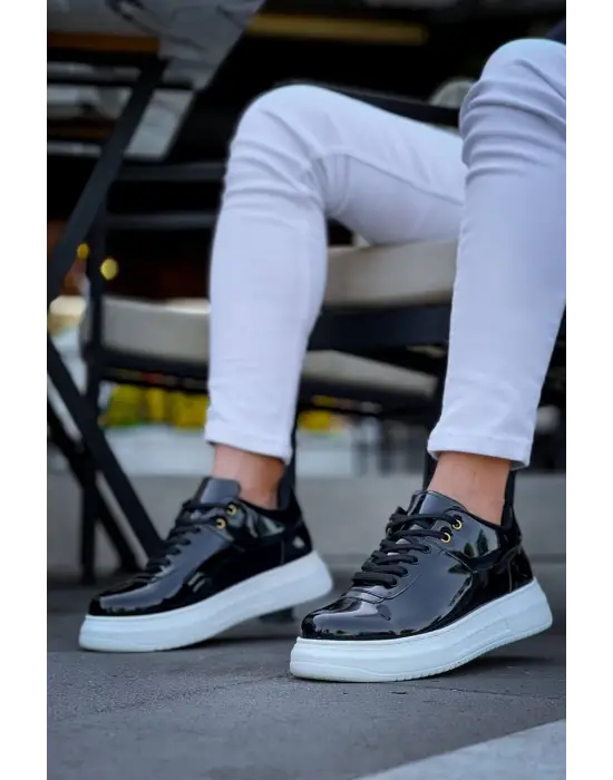 Tb-x20 Terzi Bey Siyah Rugan  Günlük Erkek Ayakkabı