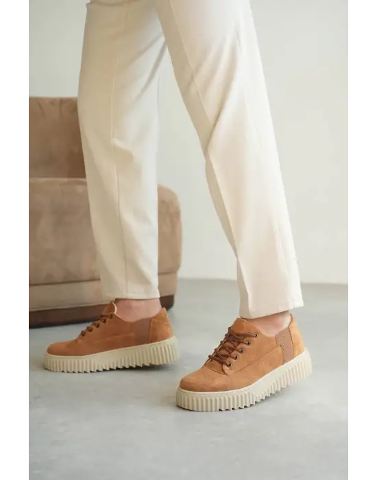 Tb-x516 Terzi Bey Taba Süet Günlük Erkek Ayakkabı