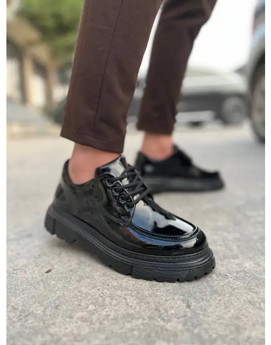 Tb-x6 Terzi Bey Kömür Rugan Günlük Erkek Ayakkabı