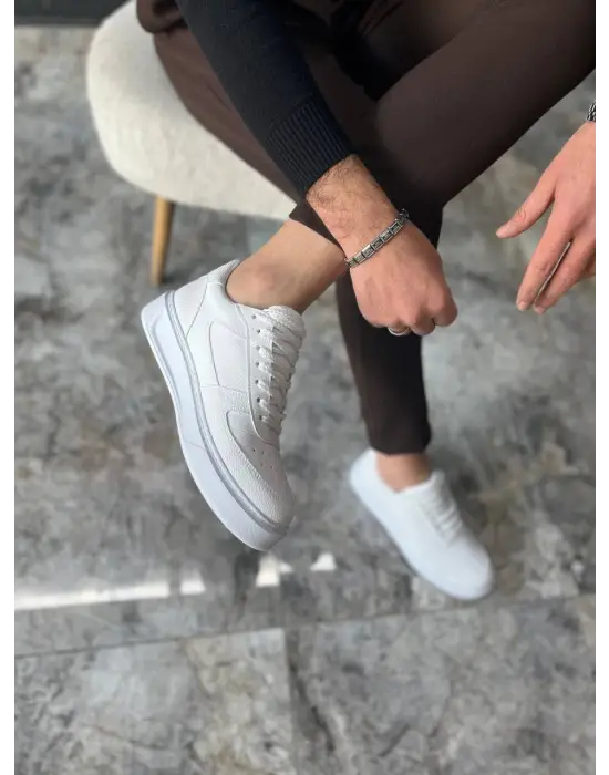 Tb-x9 Terzi Bey Beyaz Cilt Günlük Erkek Ayakkabı