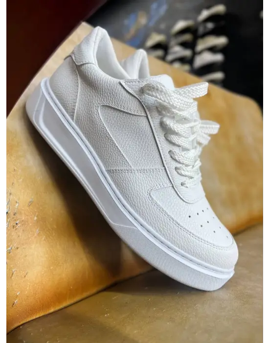 Tb-x9 Terzi Bey Beyaz Cilt Günlük Erkek Ayakkabı