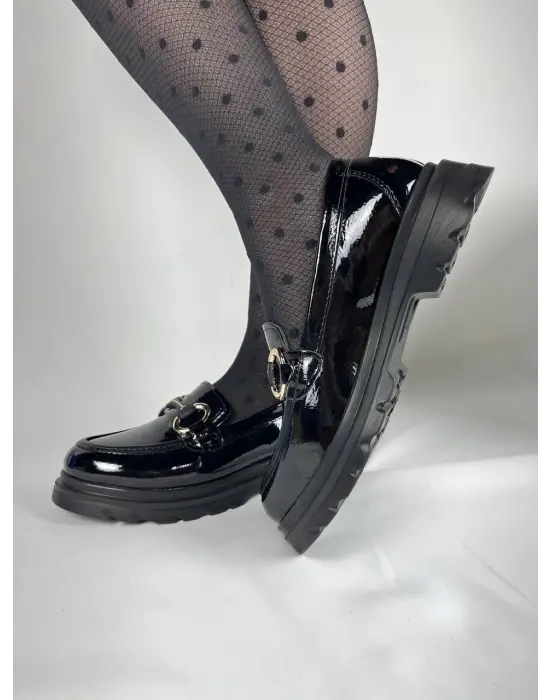 Tb-zn101 Terzi Bey Kömür Rugan Günlük Kadın Babet