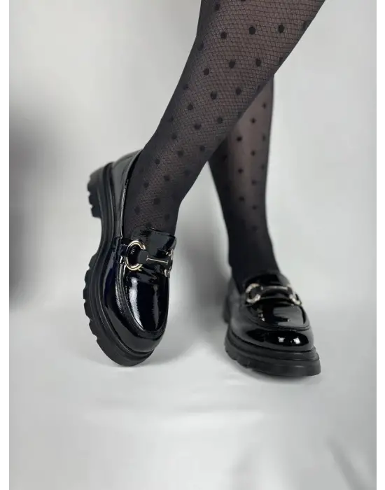 Tb-zn101 Terzi Bey Kömür Rugan Günlük Kadın Babet