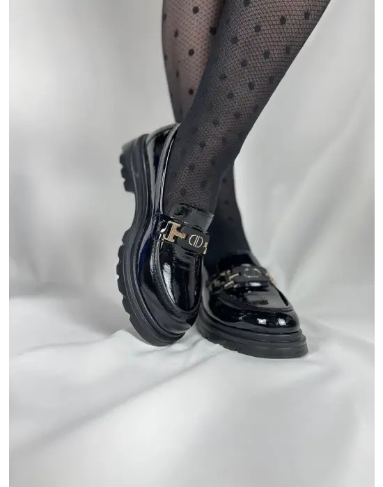 Tb-zn102 Terzi Bey Kömür Rugan Günlük Kadın Babet