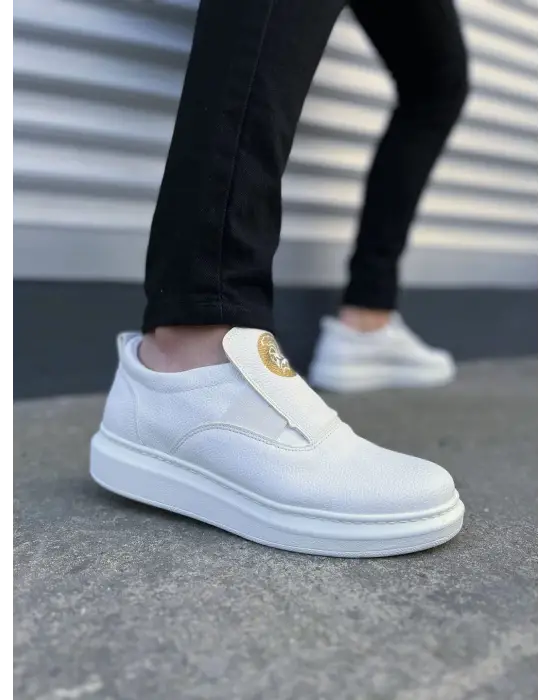 Tb161 Hippo Bağcıksız Cilt Erkek Günlük Sneaker Ayakkabı Cbt - Beyaz