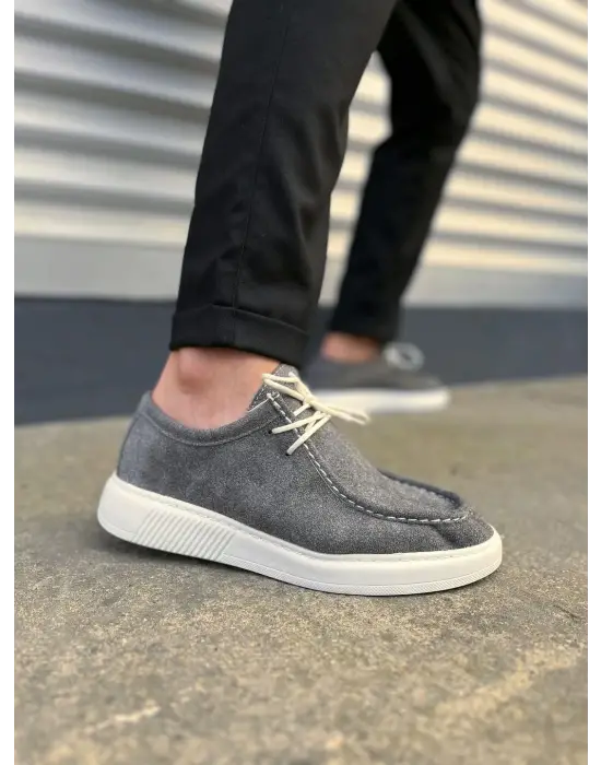 Tb170 Tornado Bağcıklı Süet Erkek Günlük Spor Klasik Ayakkabı Sbt - Gri
