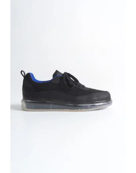 TB181 - RRT İpekyol  Erkek Ayakkabı SIYAH/SAX MAVI