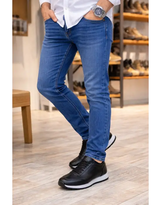 Tb2402 Berts Bağcıklı Hakiki Deri  Erkek Günlük Klasik Ayakkabı Dbt - Siyah