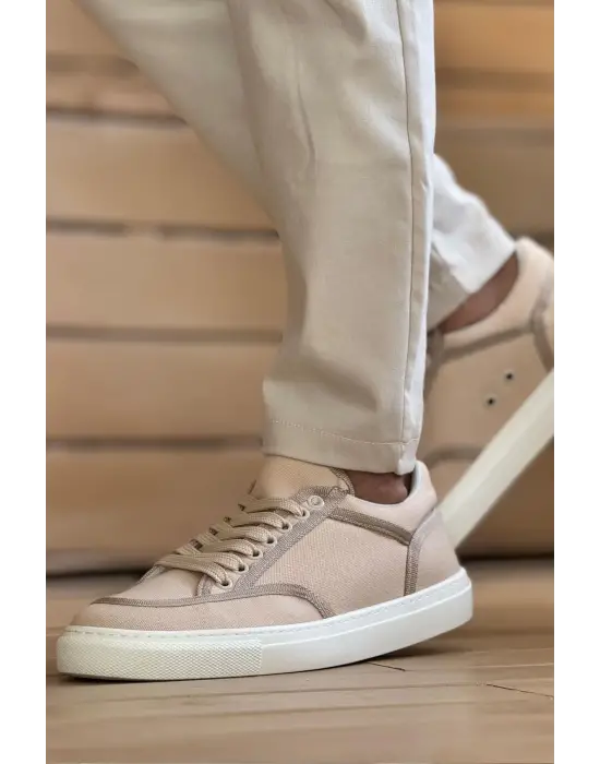 TB2505 - Keten Erkek Ayakkabı BEJ/BEJ