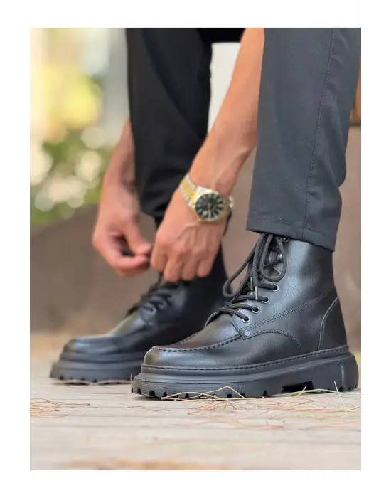 TB2529 - Fantasya ST Erkek Bot SIYAH