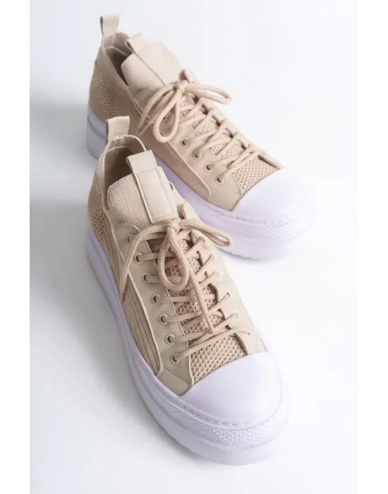 TB2601 - Triko Erkek Ayakkabı BEJ