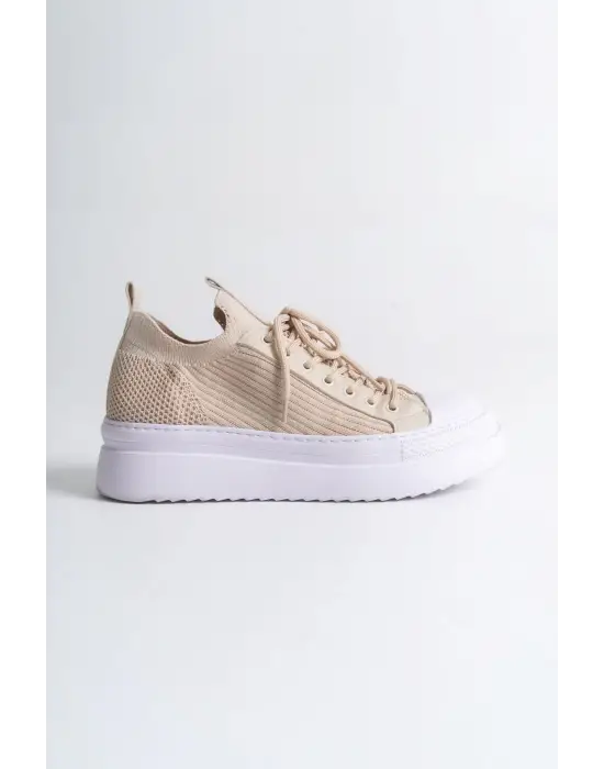 TB2601 - Triko Erkek Ayakkabı BEJ