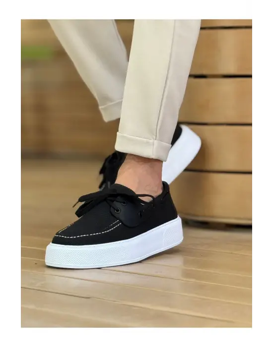 TB2602 - Triko Erkek Ayakkabı SIYAH