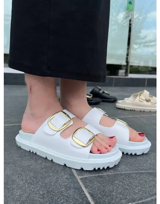 Tbtx-1 Terzi Bey Beyaz Günlük Kadın Terlik