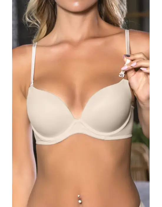 Ten Kadın Push-up Sütyen,destekli,dikişsiz,ayarlanabilir Askılı, Günlük Konfor İç Giyim
