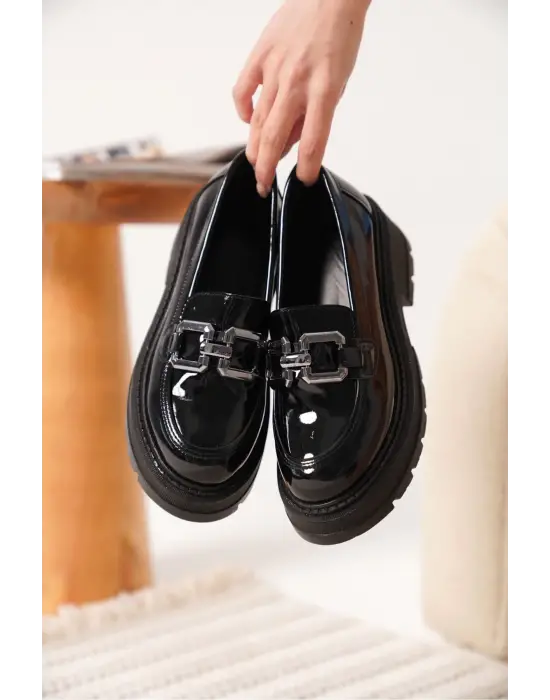 Terry Rugan Siyah Kadın Loafer