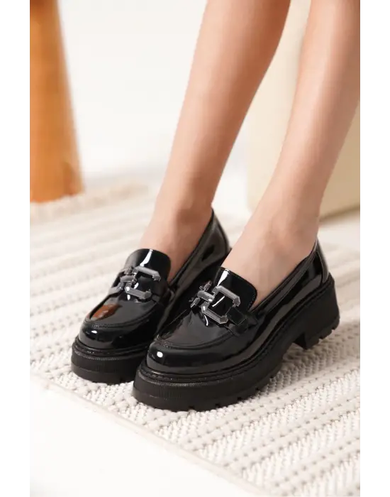 Terry Rugan Siyah Kadın Loafer