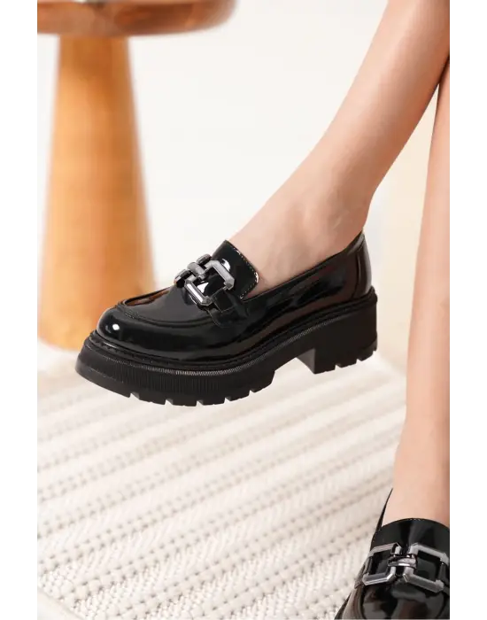 Terry Rugan Siyah Kadın Loafer