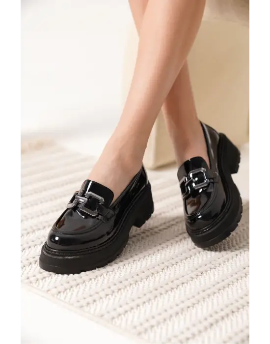 Terry Rugan Siyah Kadın Loafer