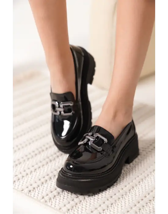 Terry Rugan Siyah Kadın Loafer