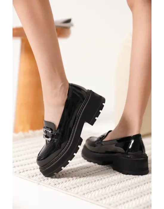 Terry Rugan Siyah Kadın Loafer