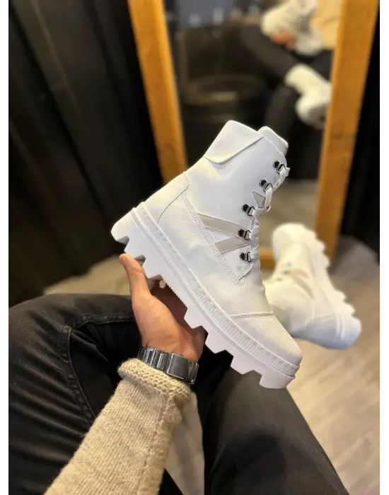 Terzi Bey Erkek Spor Bot B14 Beyaz