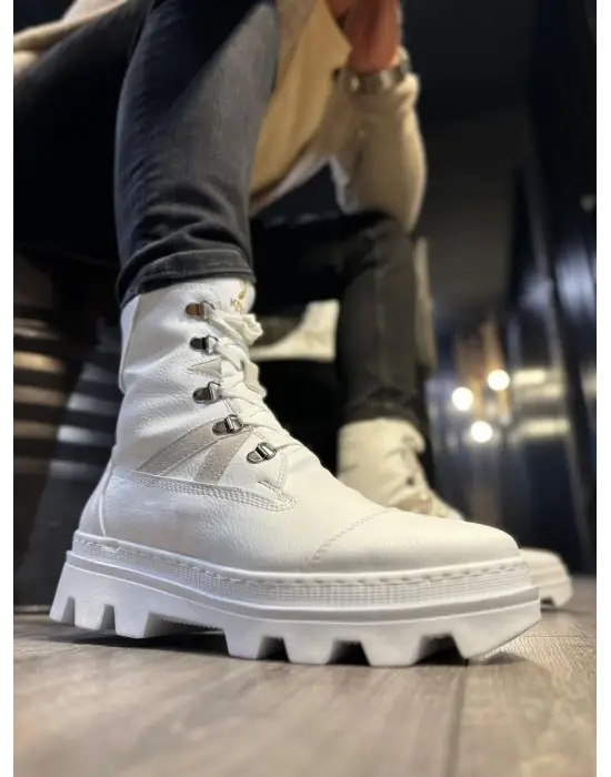 Terzi Bey Erkek Spor Bot B14 Beyaz