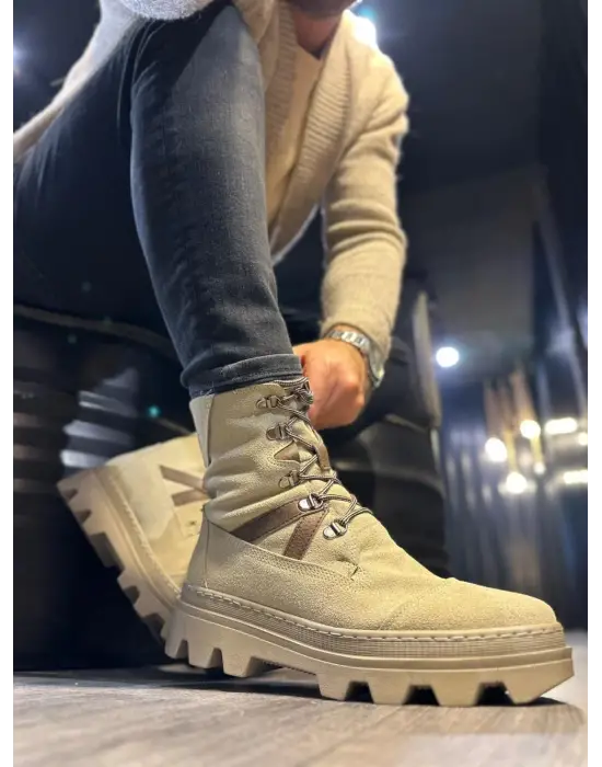 Terzi Bey Erkek Spor Bot B14 Vizon Süet