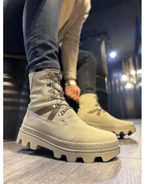 Terzi Bey Erkek Spor Bot B14 Vizon Süet